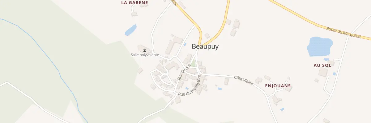 Plan du 5003 Beaupuy à Beaupuy
