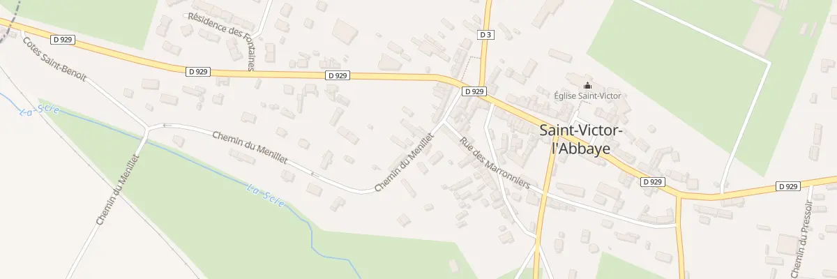 Plan du 2 Che du Ménillet à Saint-Victor-l’Abbaye