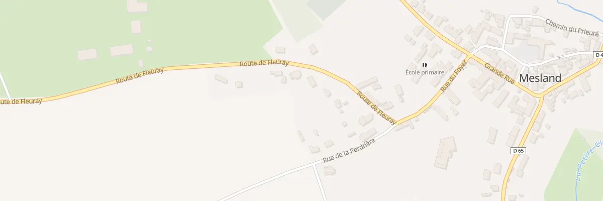 Plan du 8 Rte de Fleuray à Mesland