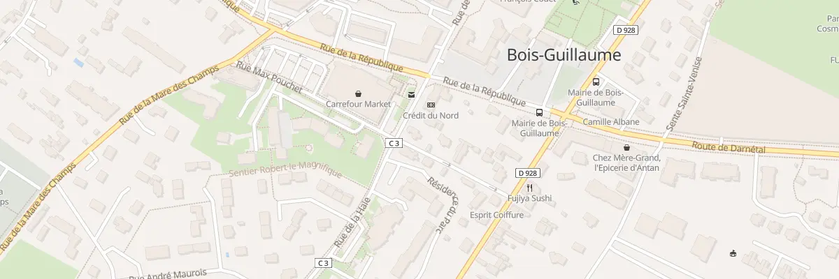 Plan du 1650 Rue de la Haie à Bois-Guillaume