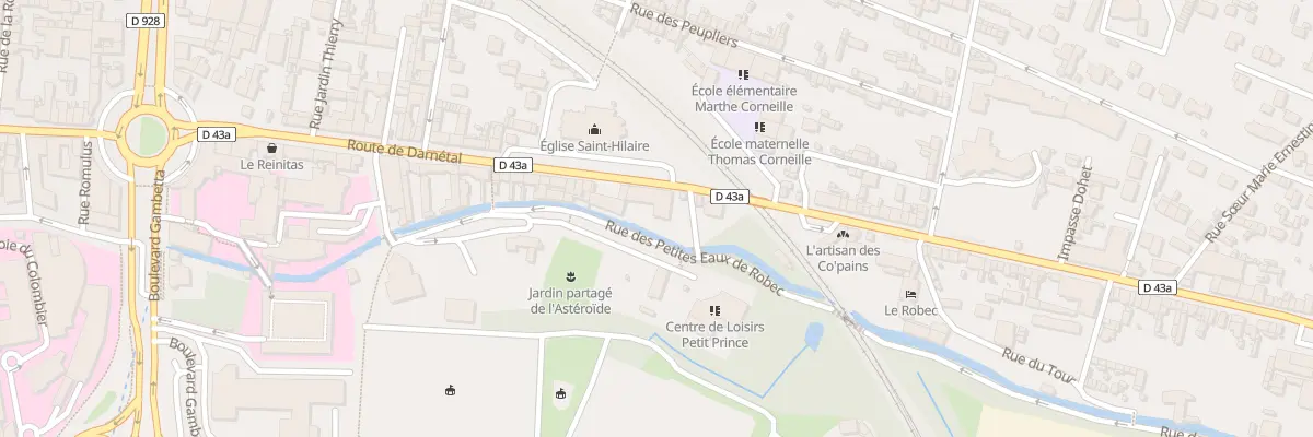 Plan du 265 Rte de Darnetal à Rouen