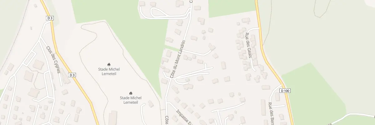 Plan du 294 Côte du Mont Landrin à Clères