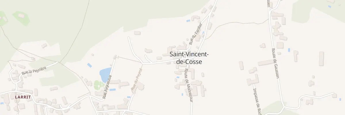 Plan du 64 Le Bourg à Saint-Vincent-de-Cosse