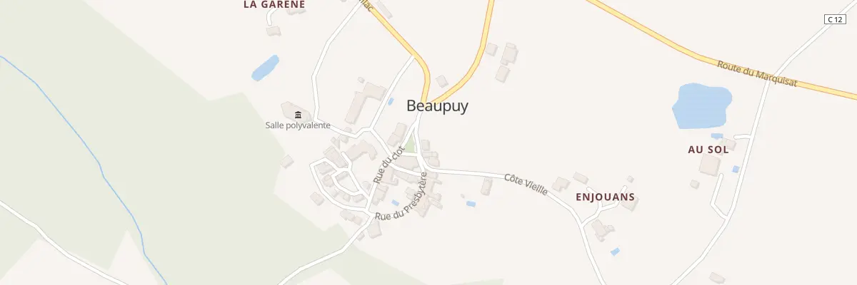 Plan du 5022 Le Marquisat à Beaupuy