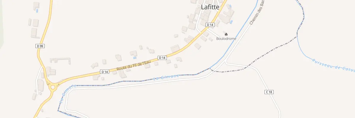 Plan du 21 Rte du Fil de l’Eau à Lafitte
