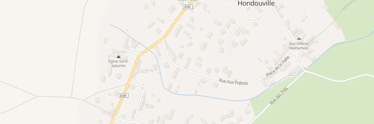 Plan du 5B Rue aux Prêtres à Hondouville