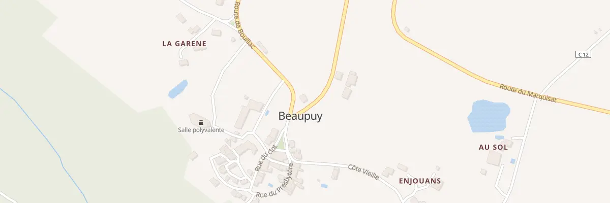 Plan du 11 Rte du Marquisat à Beaupuy