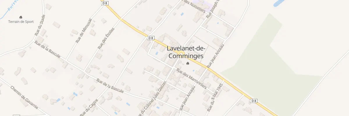 Plan du 1 Rue du Colonel Jules Gleizes à Lavelanet-de-Comminges