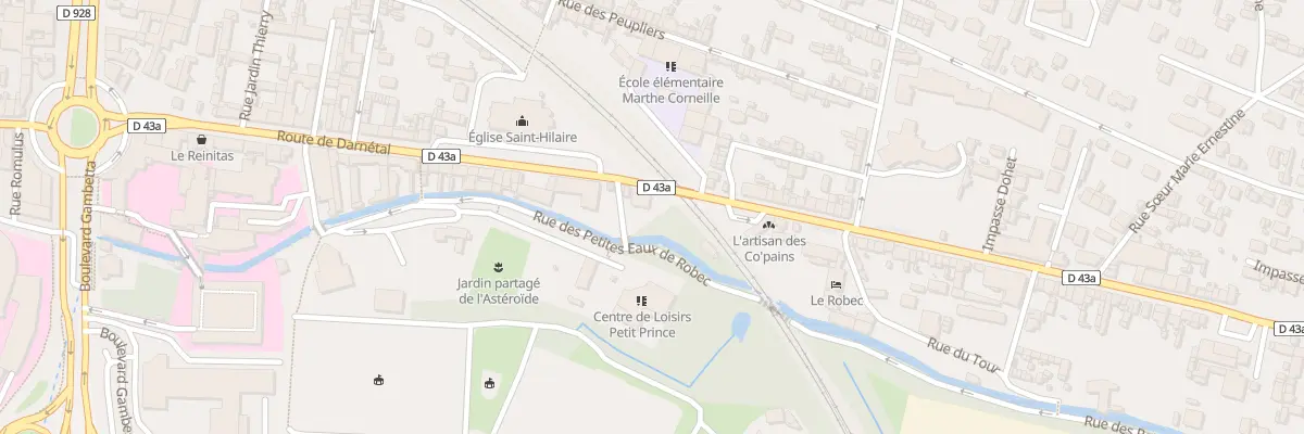 Plan du 261 Rte de Darnetal à Rouen