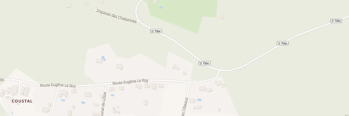 Plan du 681 Rte Eugène Le Roy à Thonac