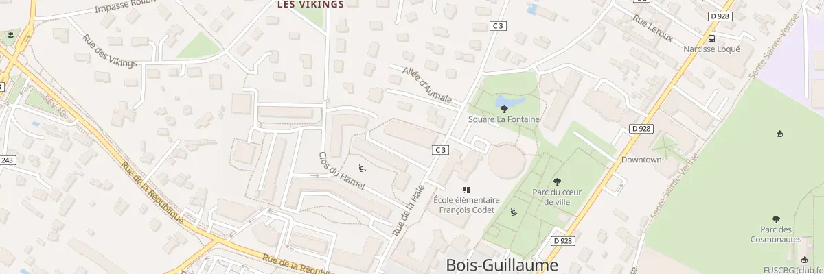 Plan du 1891 Rue de la Haie à Bois-Guillaume