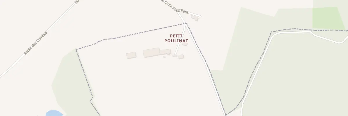 Plan du 2 Le Petit Poulinat à Bussière-Galant