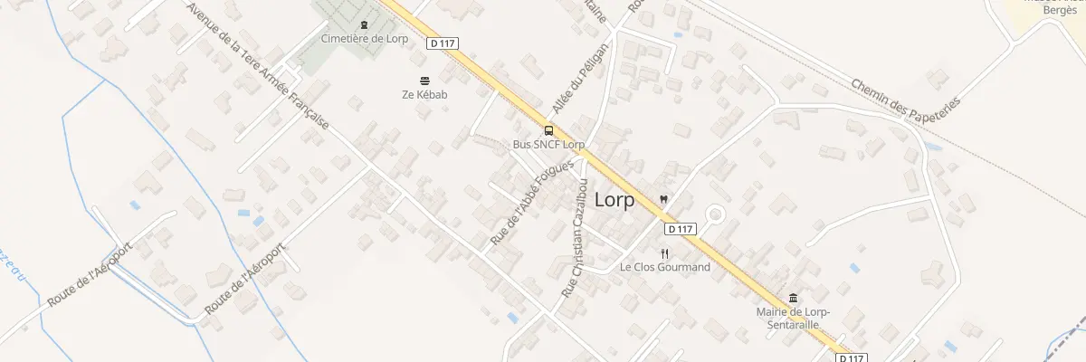 Plan du 45 Village de Lorp à Lorp-Sentaraille