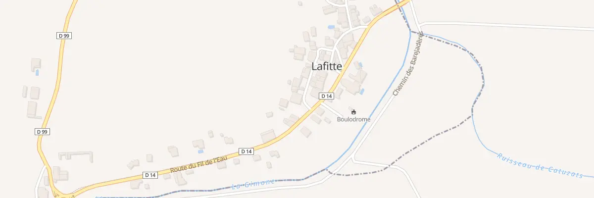 Plan du 8 Rue du Puits Perdu à Lafitte