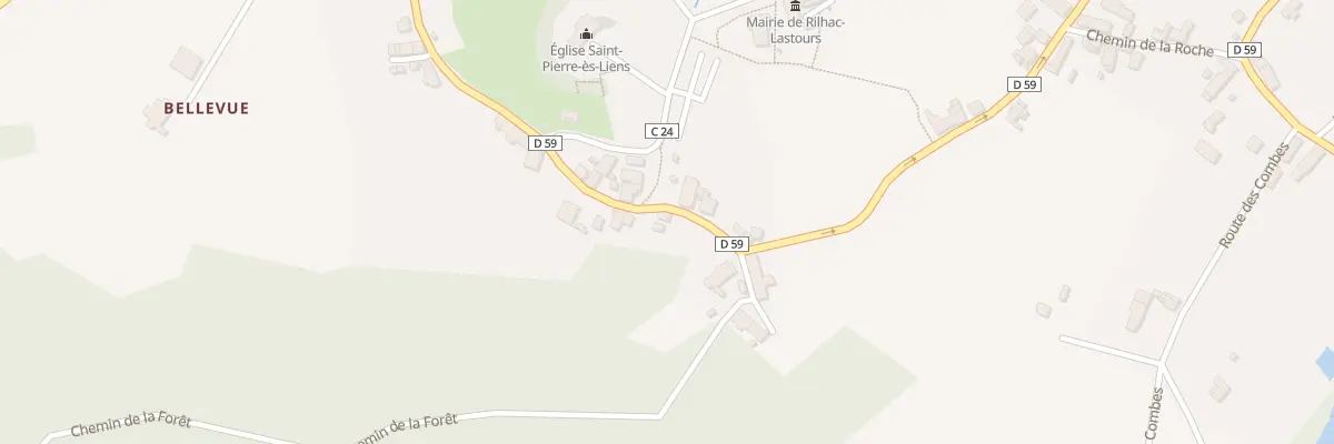 Plan du 56 Rte des Chevaliers à Rilhac-Lastours