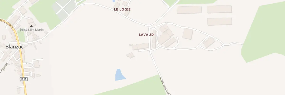 Plan du 1 Lavaud à Rancon