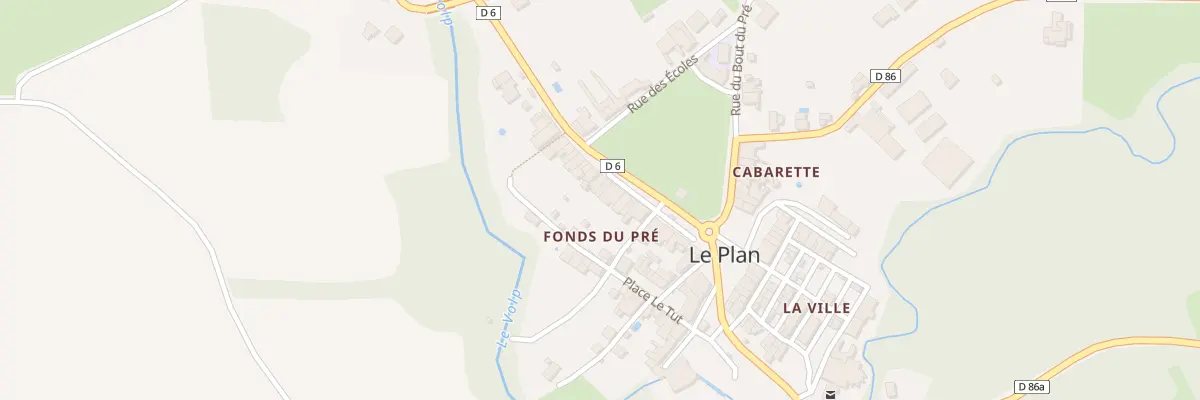 Plan du 13 Rue du Fond du Pre au Plan