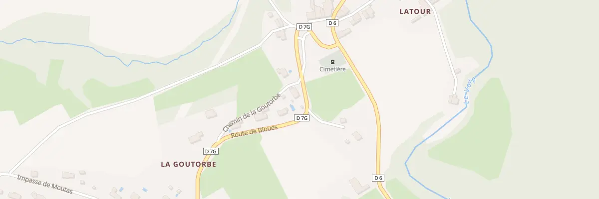 Plan du 1 Che de la Goutorbe au Plan