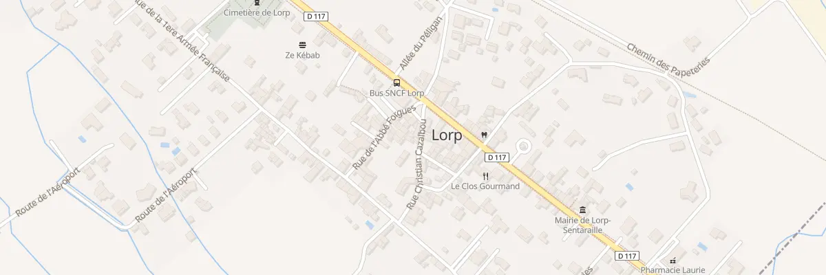 Plan du 166 Village de Lorp à Lorp-Sentaraille