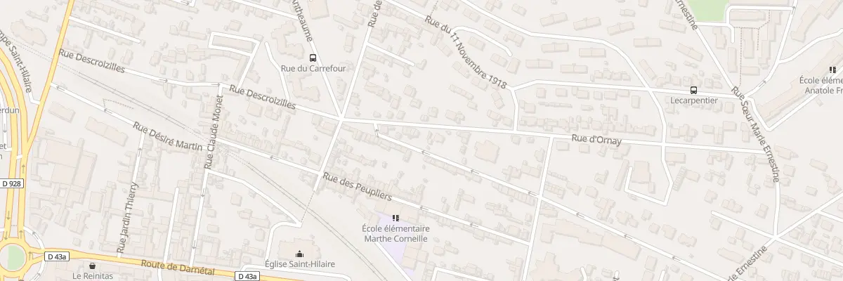 Plan du 47 Rue d’Ornay à Rouen