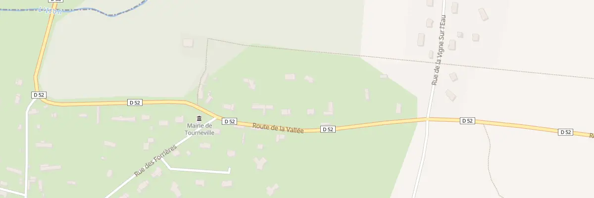Plan du 12B Rte de la Vallée à Tourneville