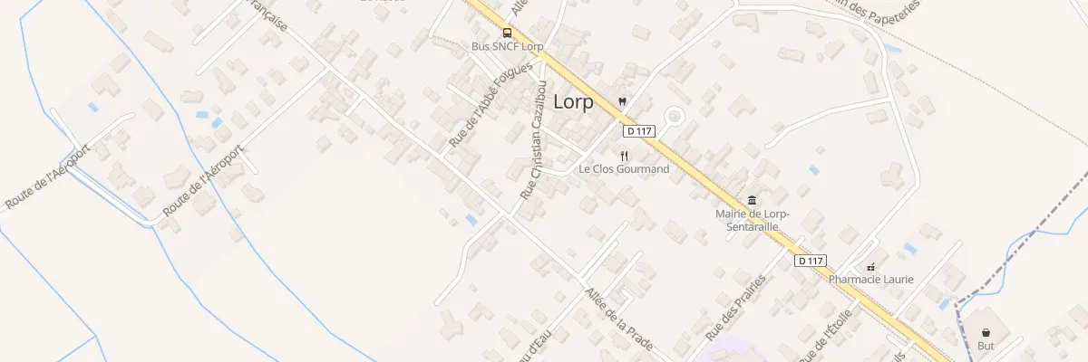 Plan du 7 Rue des Quatre Vents à Lorp-Sentaraille