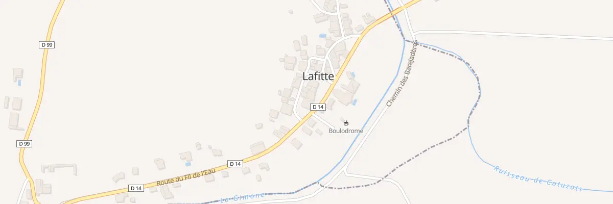 Plan du 12 Rte du Fil de l’Eau à Lafitte