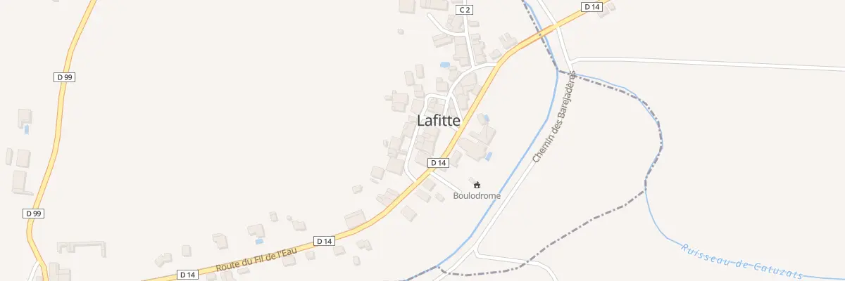 Plan du 5 Rue du Puits Perdu à Lafitte