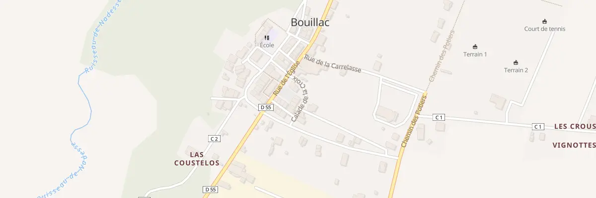 Plan du 7 Rue Calade de la Croix à Bouillac
