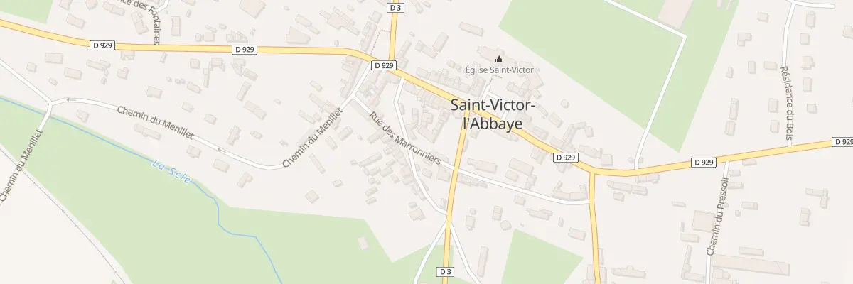 Plan du 6 Rue des Marronniers à Saint-Victor-l’Abbaye
