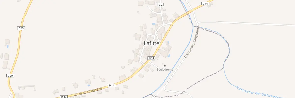 Plan du 3 Rue du Puits Perdu à Lafitte