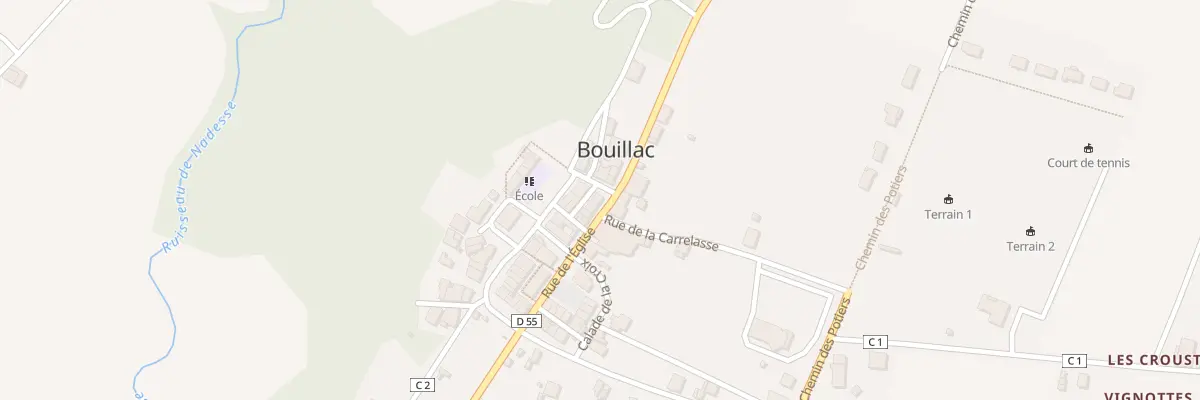 Plan du 7 Rue de l’Église à Bouillac