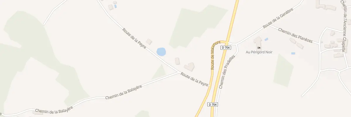 Plan du 100 Rte de la Peyre à Hautefort