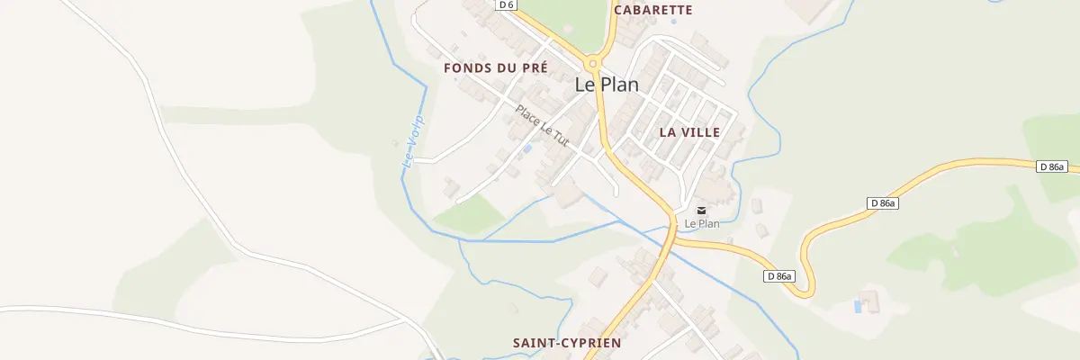 Plan du 1 Imp du Moulin de la Ville au Plan