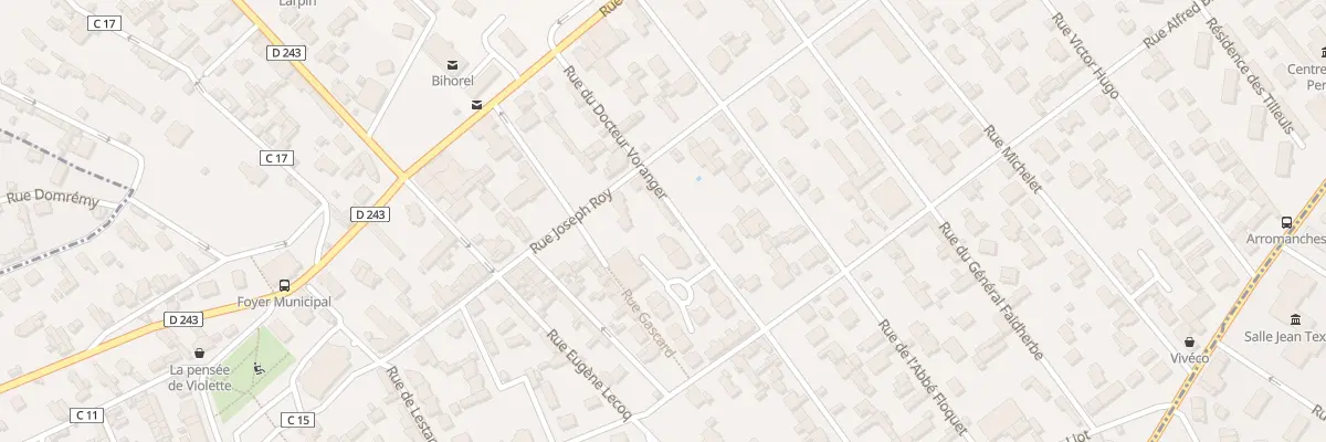 Plan du 6T Rue du Docteur Voranger à Bihorel