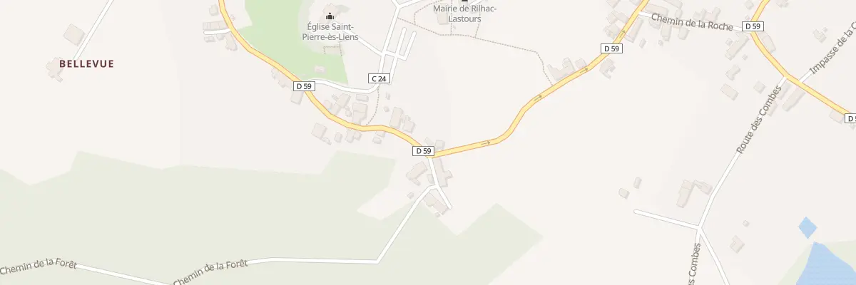 Plan du 45 Rte des Chevaliers à Rilhac-Lastours
