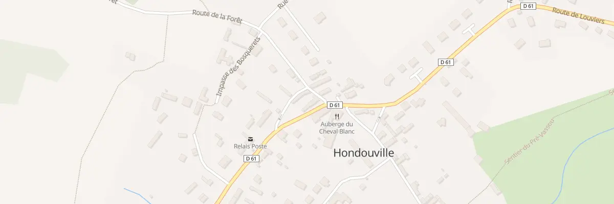 Plan du 2 Rue du Gen de Gaulle à Hondouville