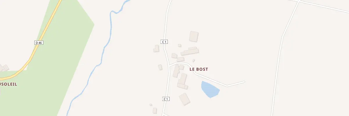 Plan du 3 Le Bost à Lavignac