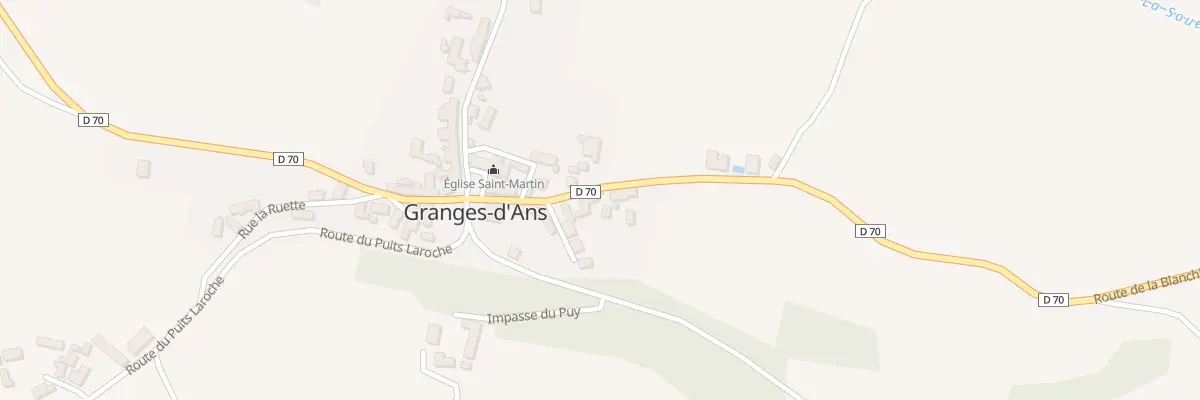 Plan du 43 Le Bourg à Granges-d’Ans