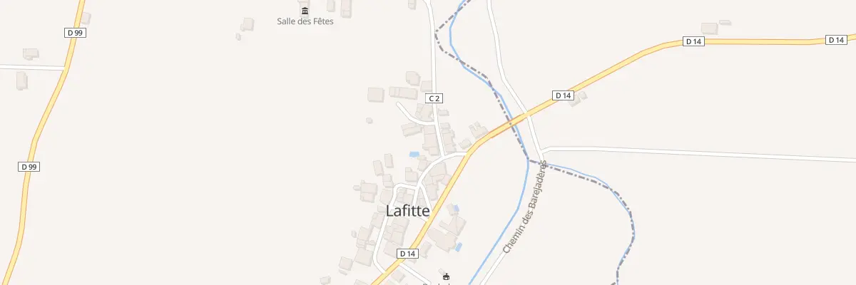 Plan du 1 Che de la Gimone à Lafitte