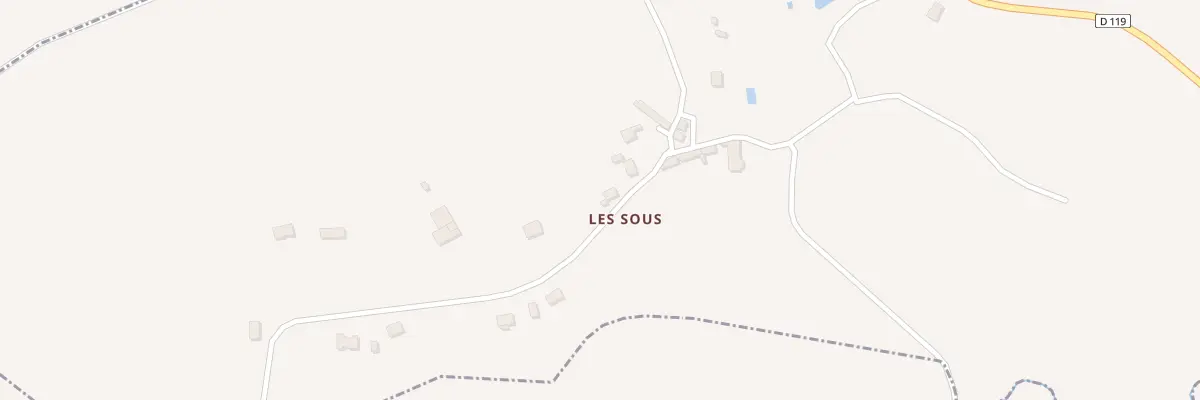 Plan du 5111 Les sous à Meilhac