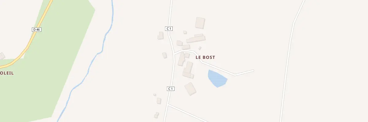 Plan du 5 Le Bost à Lavignac