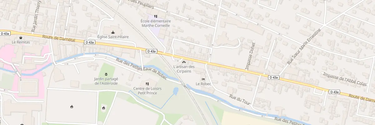 Plan du 255 Rte de Darnetal à Rouen