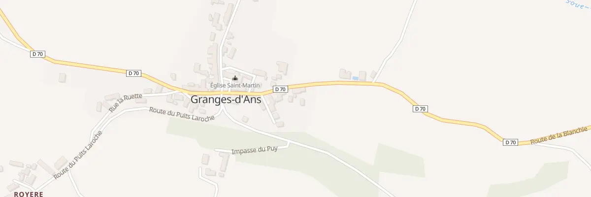 Plan du 61 Le Bourg à Granges-d’Ans