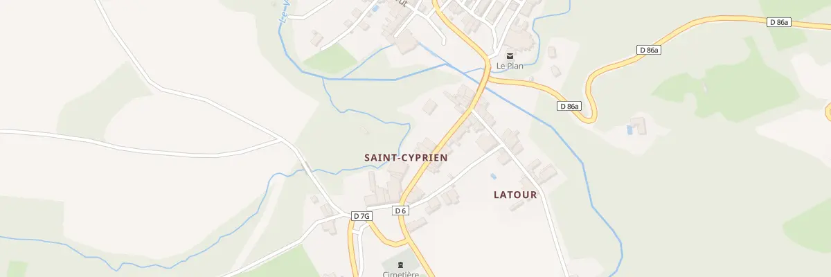 Plan du 12 Rue de Saint Cyprien au Plan