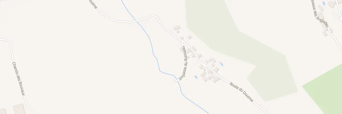 Plan du 13 Rte du Douime à Azerat