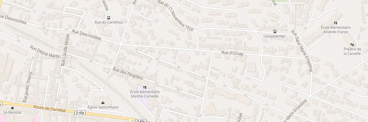 Plan du 39 Rue d’Ornay à Rouen
