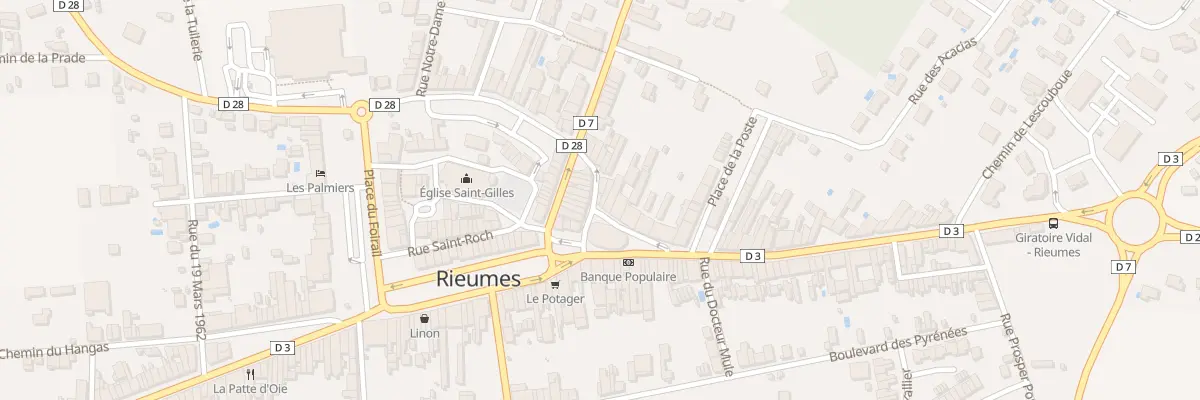 Plan du 2 Rue de la Halle à Rieumes