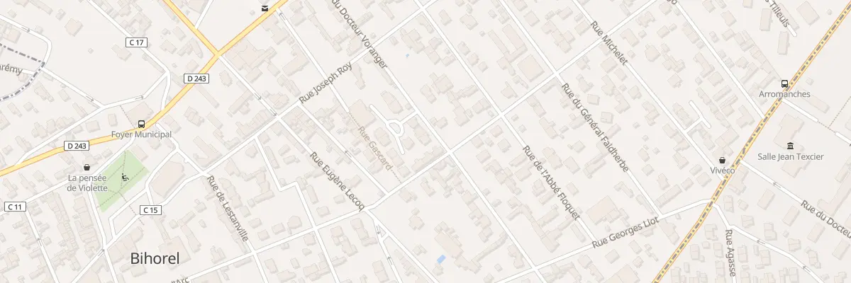 Plan du 6E Rue du Docteur Voranger à Bihorel