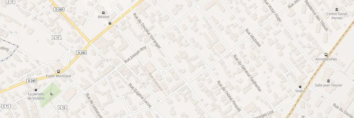 Plan du 11 Rue du Docteur Voranger à Bihorel